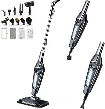 Steam Mop, 14-in-1 Steam Cleaner Floor Cleaning with Upgraded Mop Pads*2