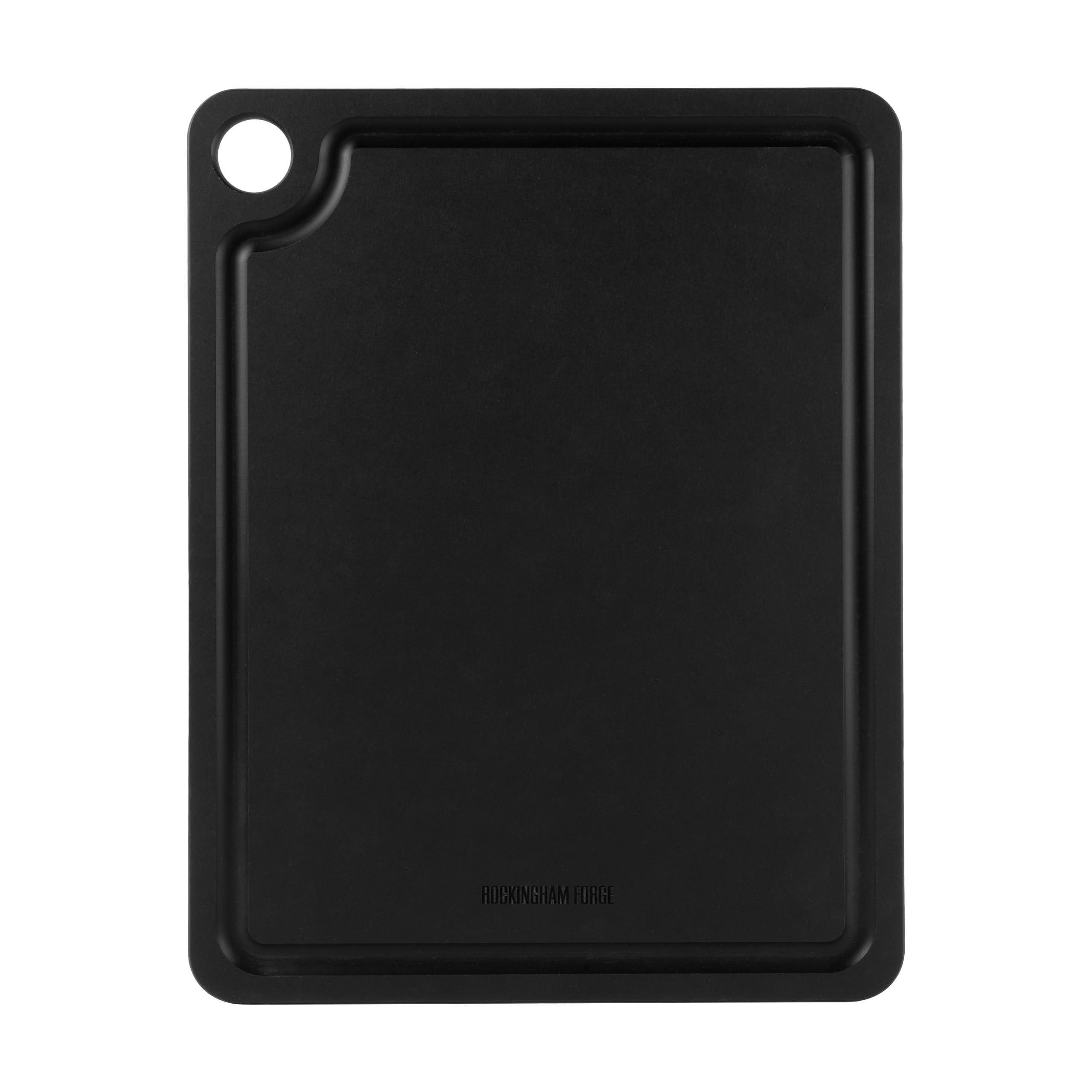 Rockingham Forge Wood Fibre Cutting Board with Groove Black 30x23.5x0.6cm, Heat Resistant Chopping Board Dishwasher Safe, Wooden Carving Board with Juice Reservoir, Hygienic Commercial Chopping Boards โ image 1