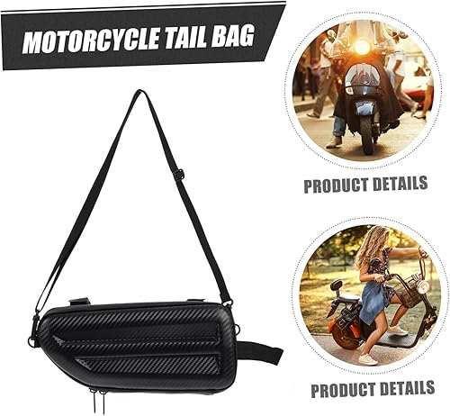 Miniatura 5 de FAVOMOTO Bolsa de asiento de motocicleta, bolsa de tanque de motocicleta, bolsa de cuña para bicicleta, bolsa de motocicleta, bolsa de sillín de