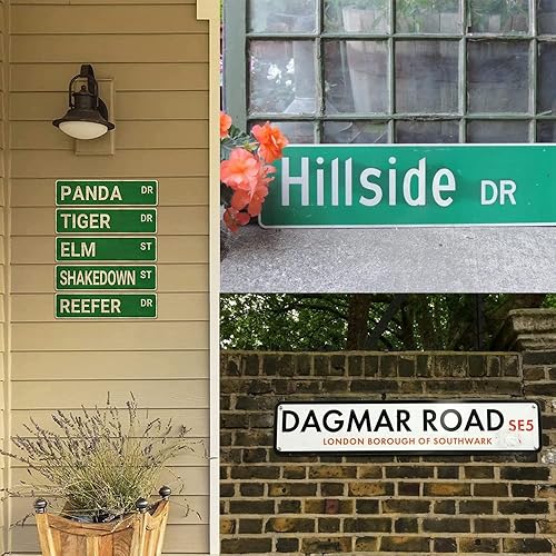 Miniatura 3 de ERMUHEY Letrero de calle de alce de casa, decoración de alce, regalo experto para amantes de los alces divertido recinto de zoológico para el hogar,