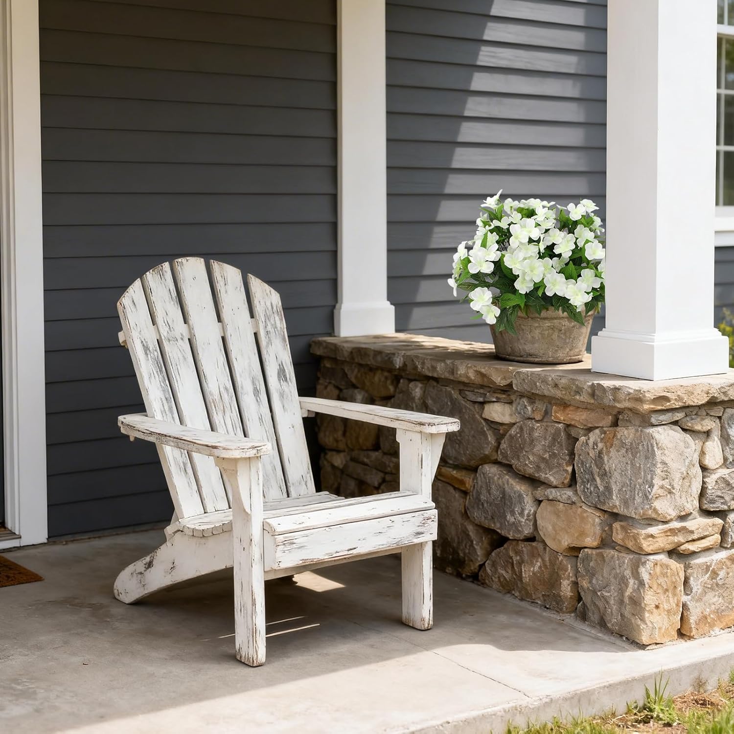 Coreland 12 Pcs Artificial Flowers Artificial Impatiens Fake Stems Faux Silk Flowers Bulk Wildflowers for Wedding Bridal Bouquet Party Home Kitchen - White