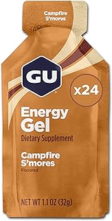 Original Energy Gels, Campfire S'mores 24 Pack - 100 Calorie Energy Gel with Carbohydrates, BCAAs and Electrolytes - Pre-Workout Fuel for Running, Cycling, Triathlon and Endurance Sports