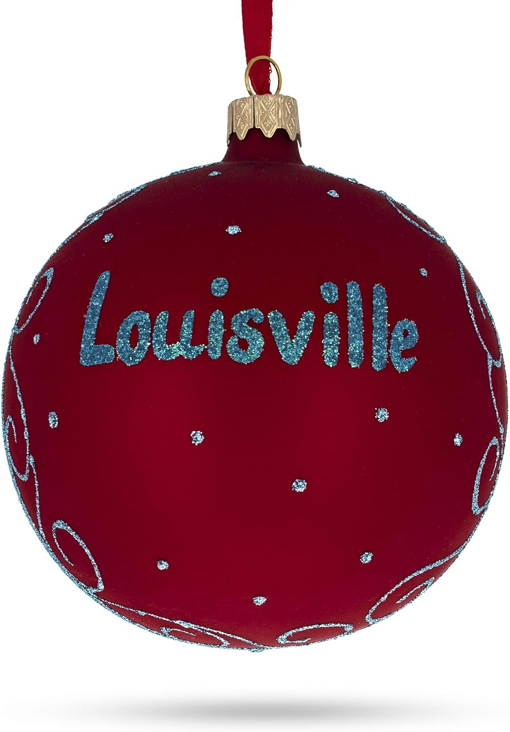 Louisville, Kentucky, USA Glass Ball Christmas Ornament 4 Inches - Image 2