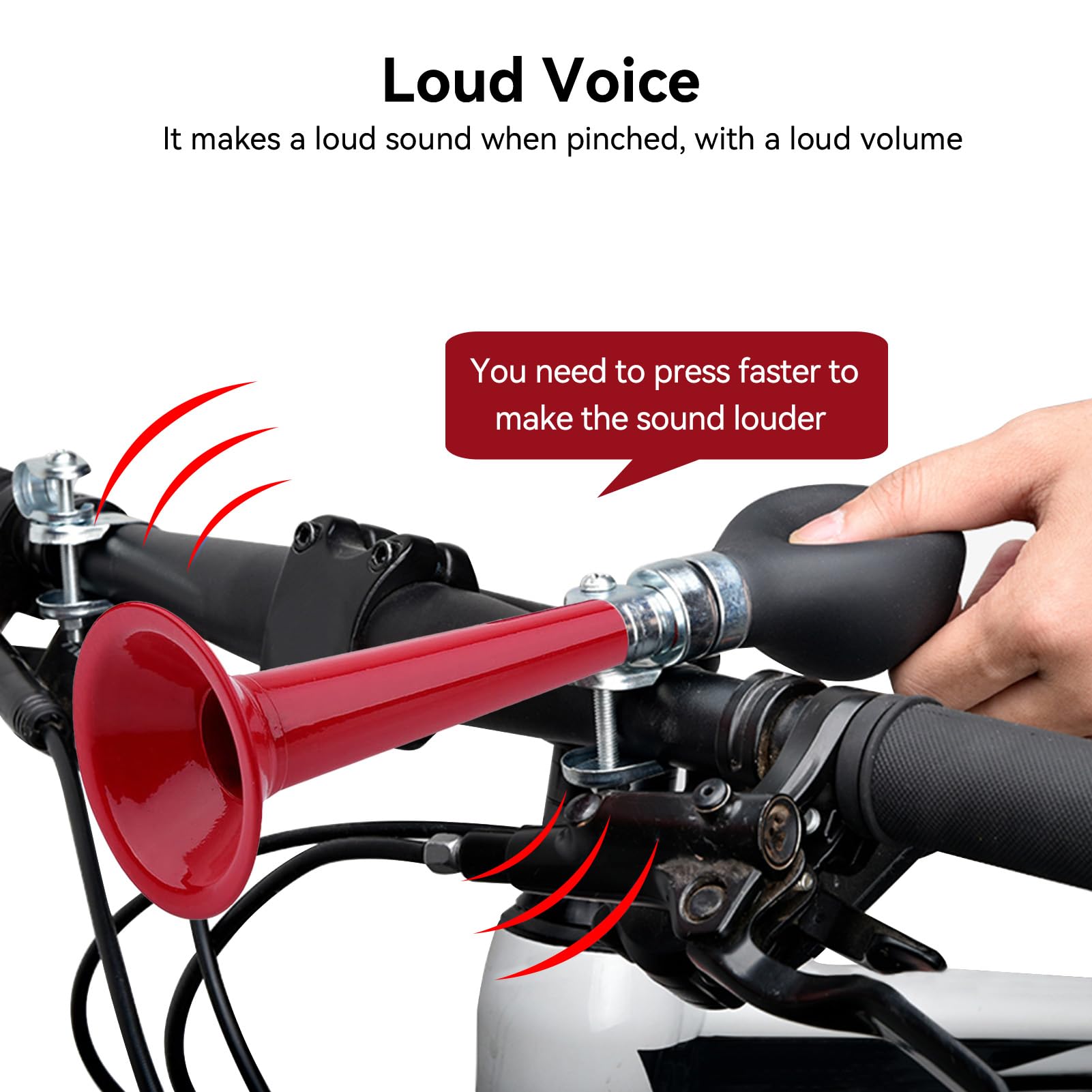 Bike Bugle Horn 7 1/4 Copper. lowerider Bicycle Parts