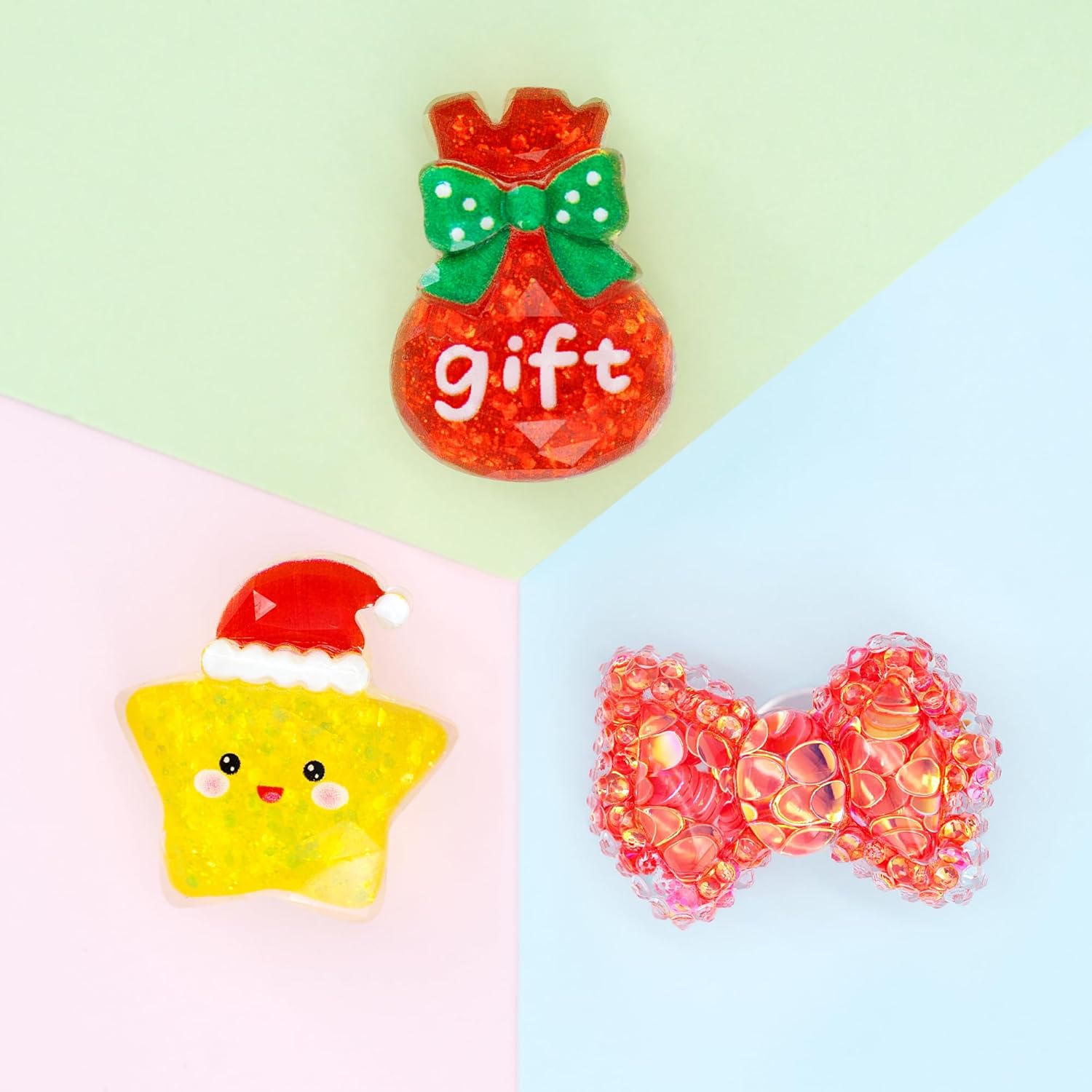 YLOKO 30PCS Bling Shoe Charms, Cute Crystal Resin Shoes Decoration Accessories for Clog Sandals Birthday Party Favor - Image 9