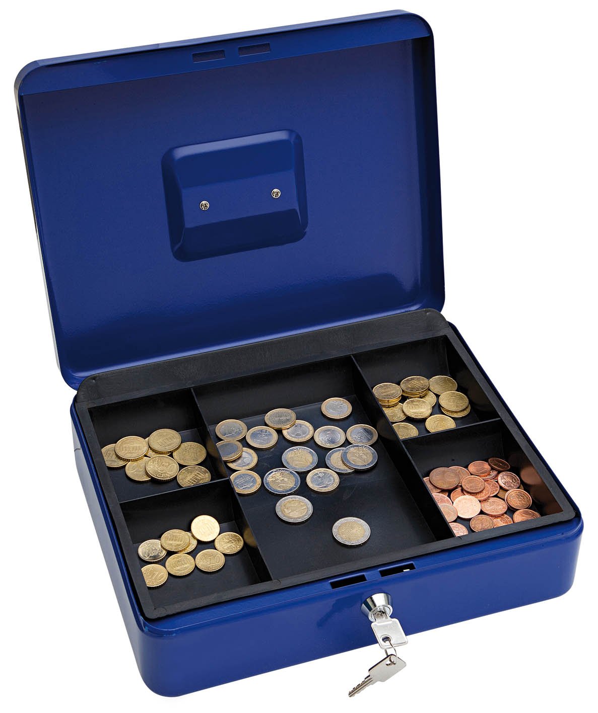 Caissette à monnaie à 5 compartiments pour trier vos espèces Wedo 145403X
