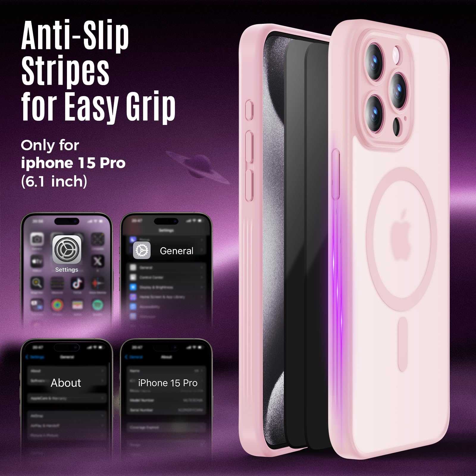 Amazon.com: Symcele Designed for iPhone 15 Pro Case