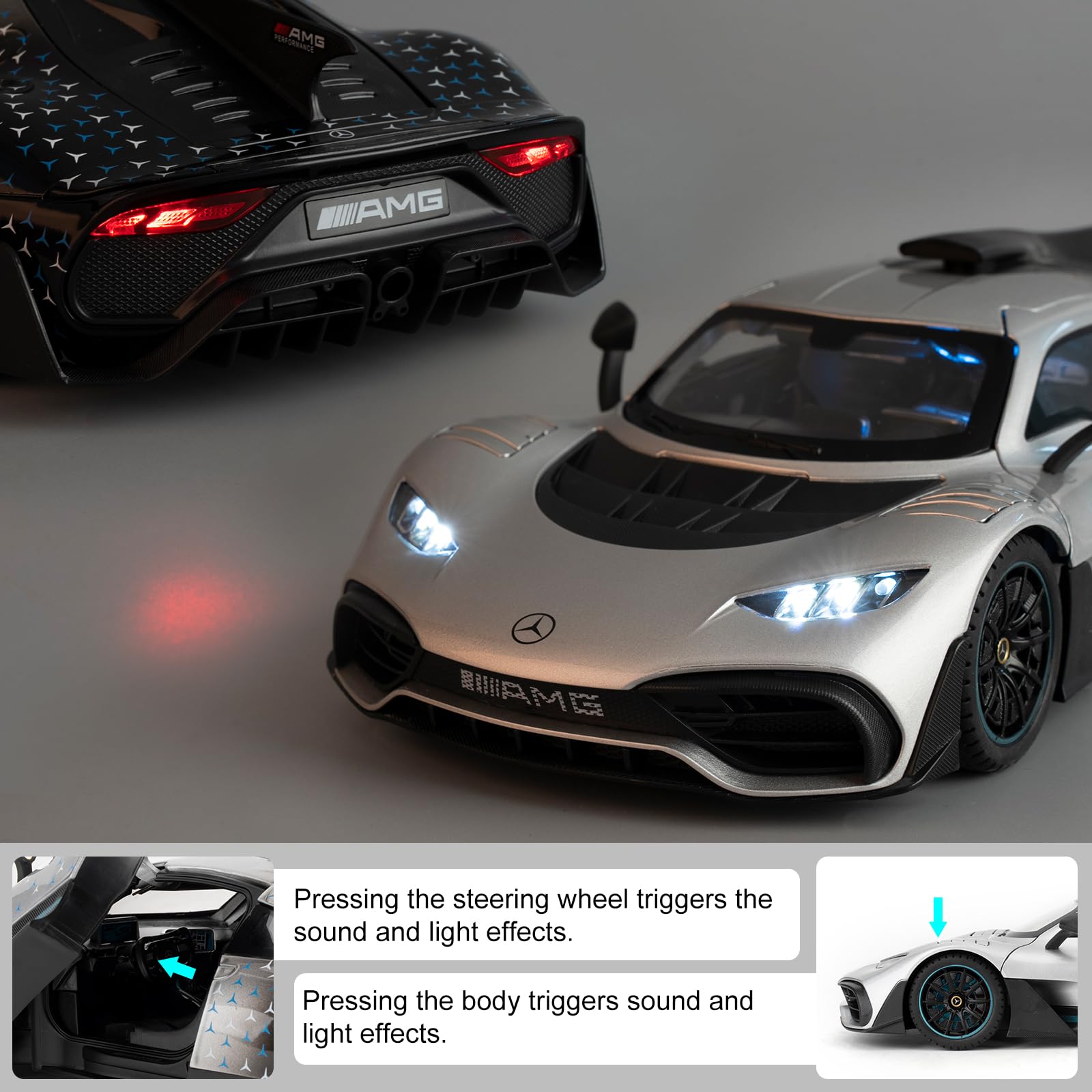 Amazon.com: TGRCM-CZ 1/18 AMG ONE Die-cast Model Car, Collectible