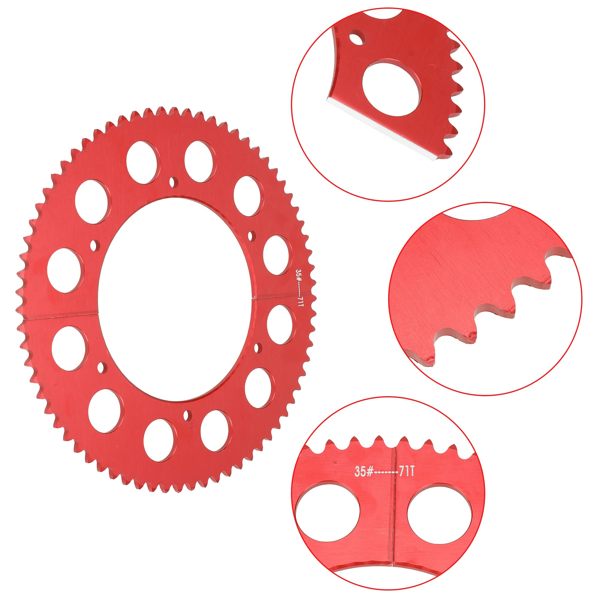 Mini Bikes GREHUA 42-Tooth Split Sprocket Kit Fits Coleman