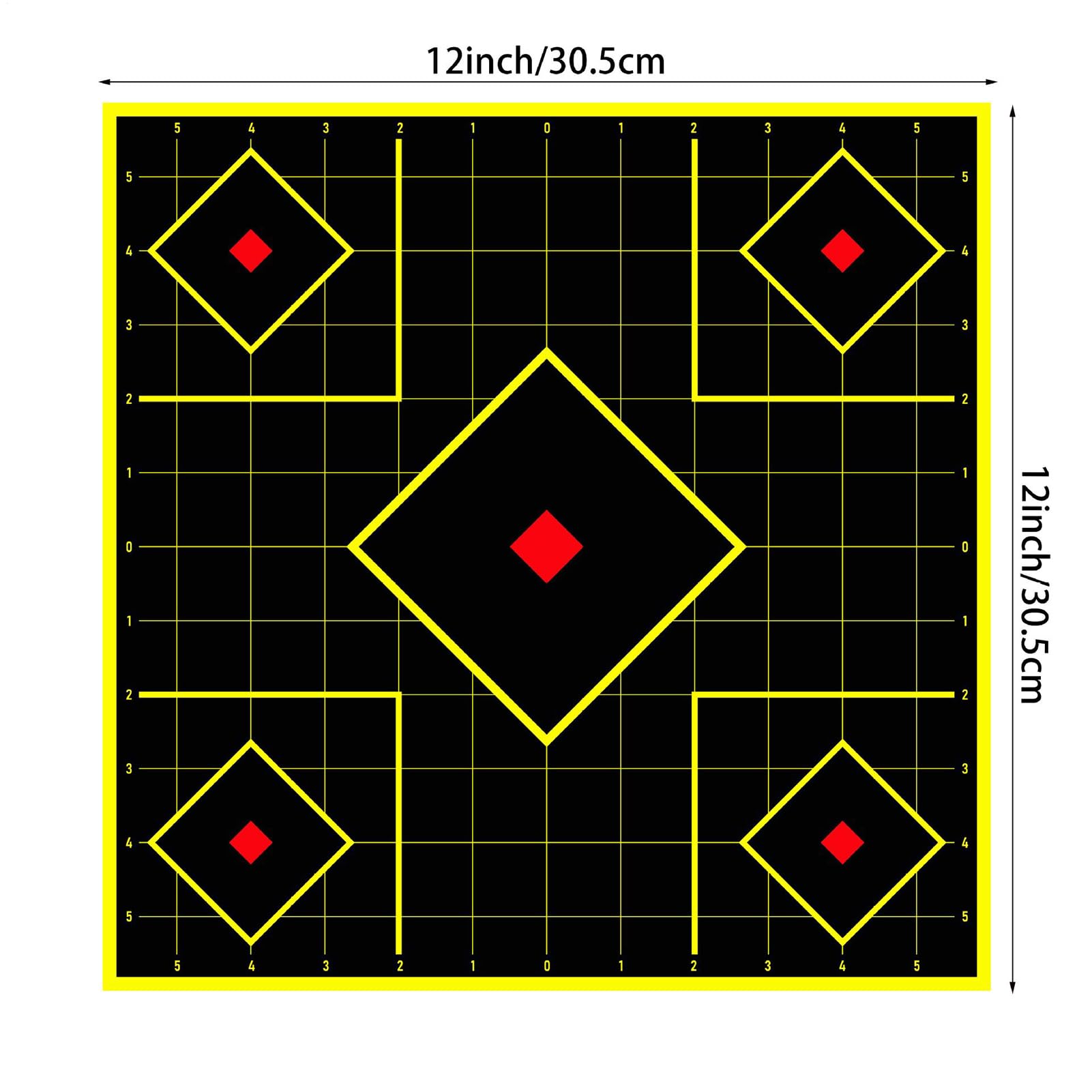 Dischi bersaglio di carta | Foglio di carta 30x30 cm - di gioco, per poligoni di tiro all'aperto area di allenamento al coperto giochi ricreativi