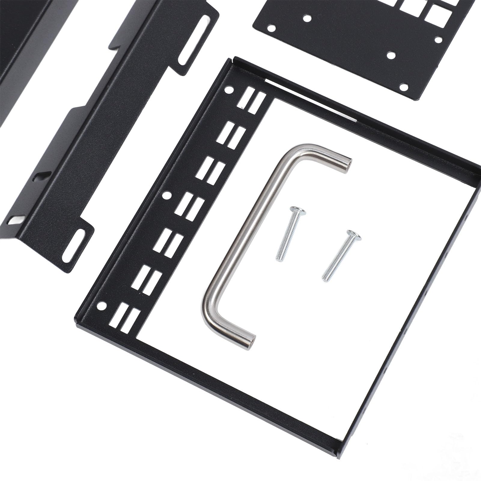 Rack per Scheda Madre Computer Fai-da-te, Telaio Aperto con Maniglia, Custodia ATX C2P, Custodia per PC MATX da Gioco in Alluminio con Pannello Laterale in Vetro Temperato