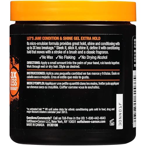 Miniatura 2 de SoftSheen Carson Lets Jam gel brillante y acondicionador permanencia extra 44onzas