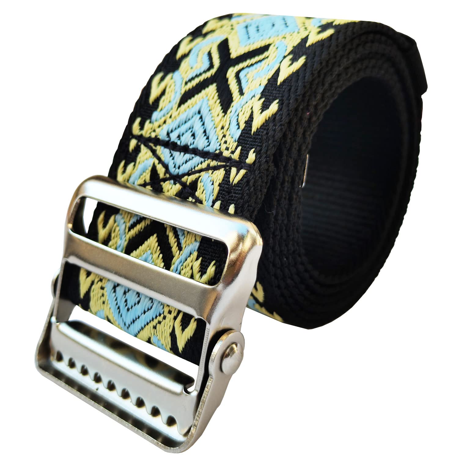 LAMBOX Gait Belt Transfer Belt with 2-inch Soft and Comfortable Jacquard Webbing for Caregivers, Seniors, Elderly, etc. (60 inch, Color4)