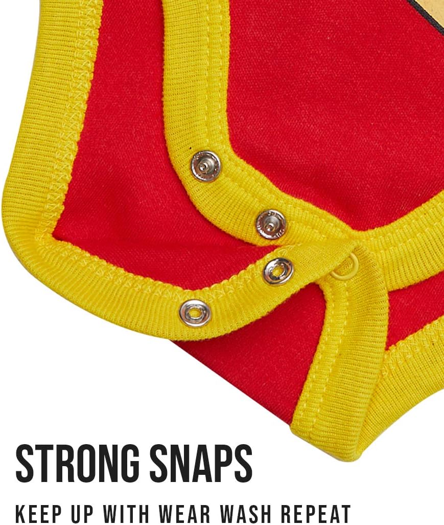 Happy Threads DC Comics Boys' Justice League 3 Pack Bodysuits Superman Batman The Flash - Image 6