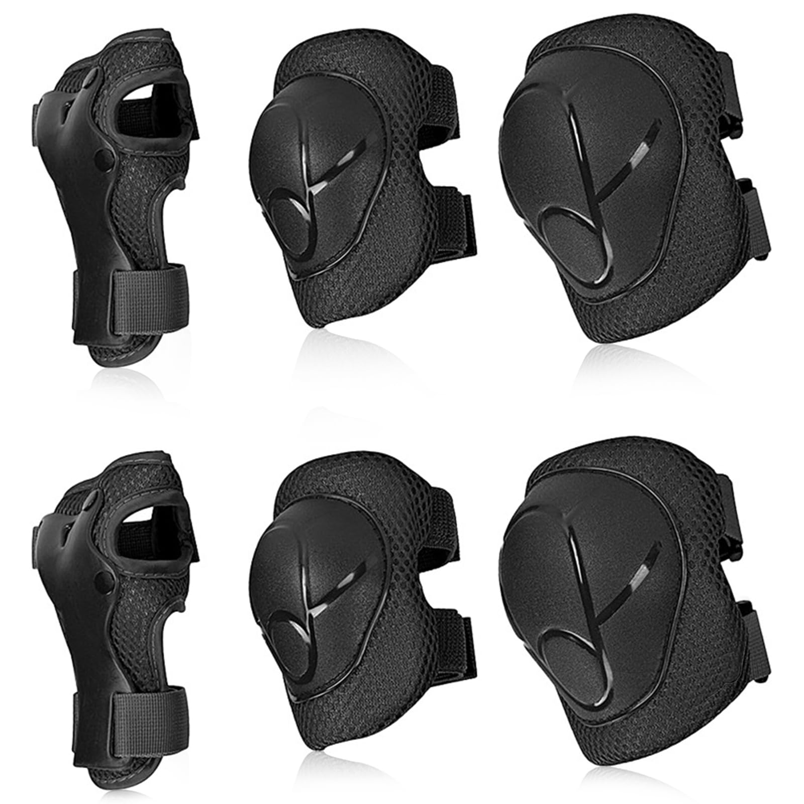 CBDKids Protective Gear Set, Knee Pads Elbow Pads Wrist Guards 3 in 1 Protective Gear Set for Skating, Cycling, Bike, Rollerblading, Scooter Hoverboard