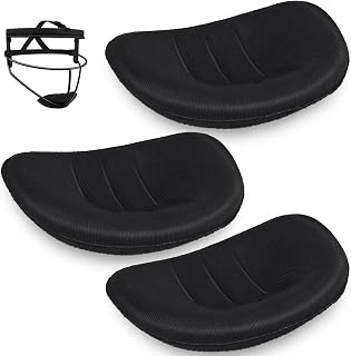 OctinPris 3X Softball Fielder's Facemask Chin Cup Face Defense Chin Cup Protective Catchers Mask Replacement Chin Pad, Baseball Softball Pitchers Helmet Padding Men Women Teensm