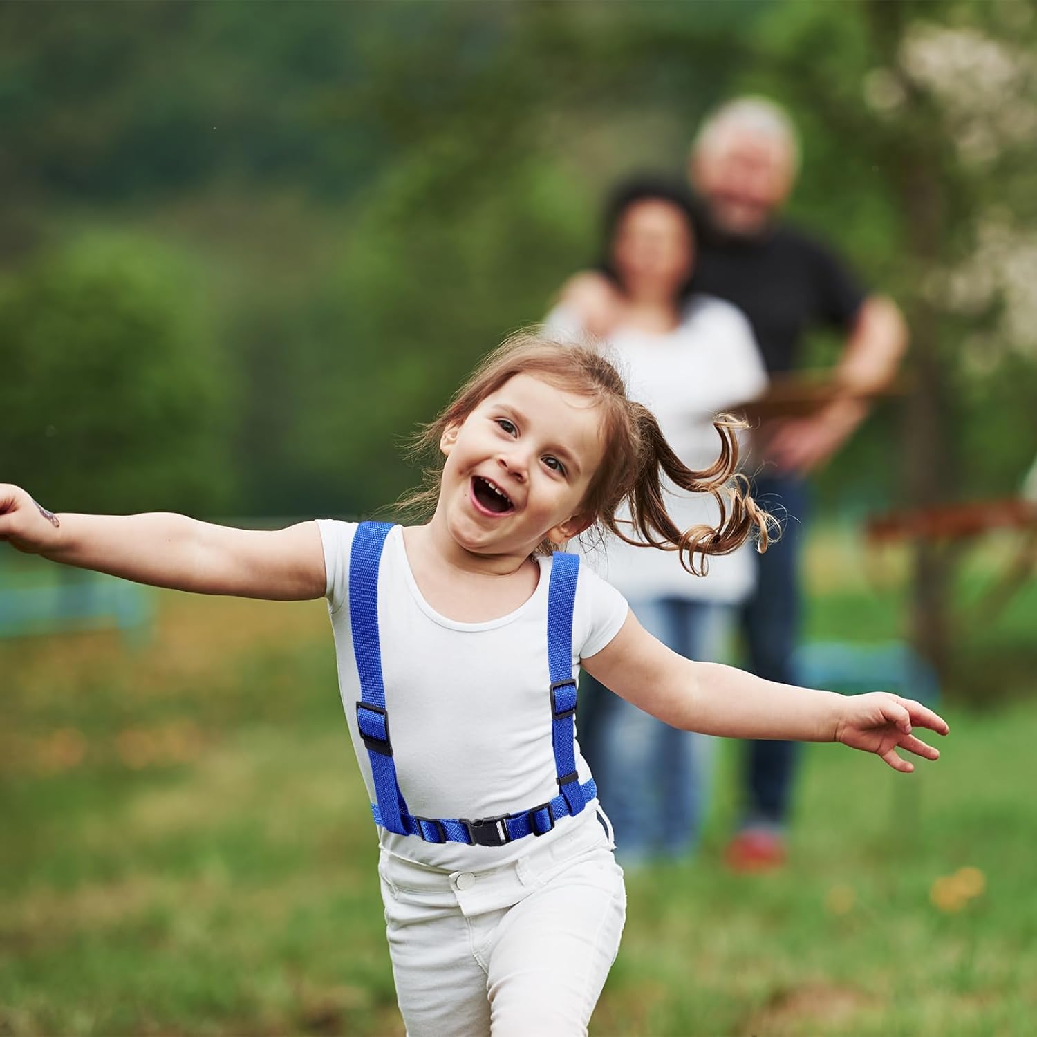 2 Stück Kinder Pferdeleinen Blau Pferdegeschirr für Kinder Pferdeleine zum Spielen für Kinder für Rollenspiel, Skifahren, Spielen