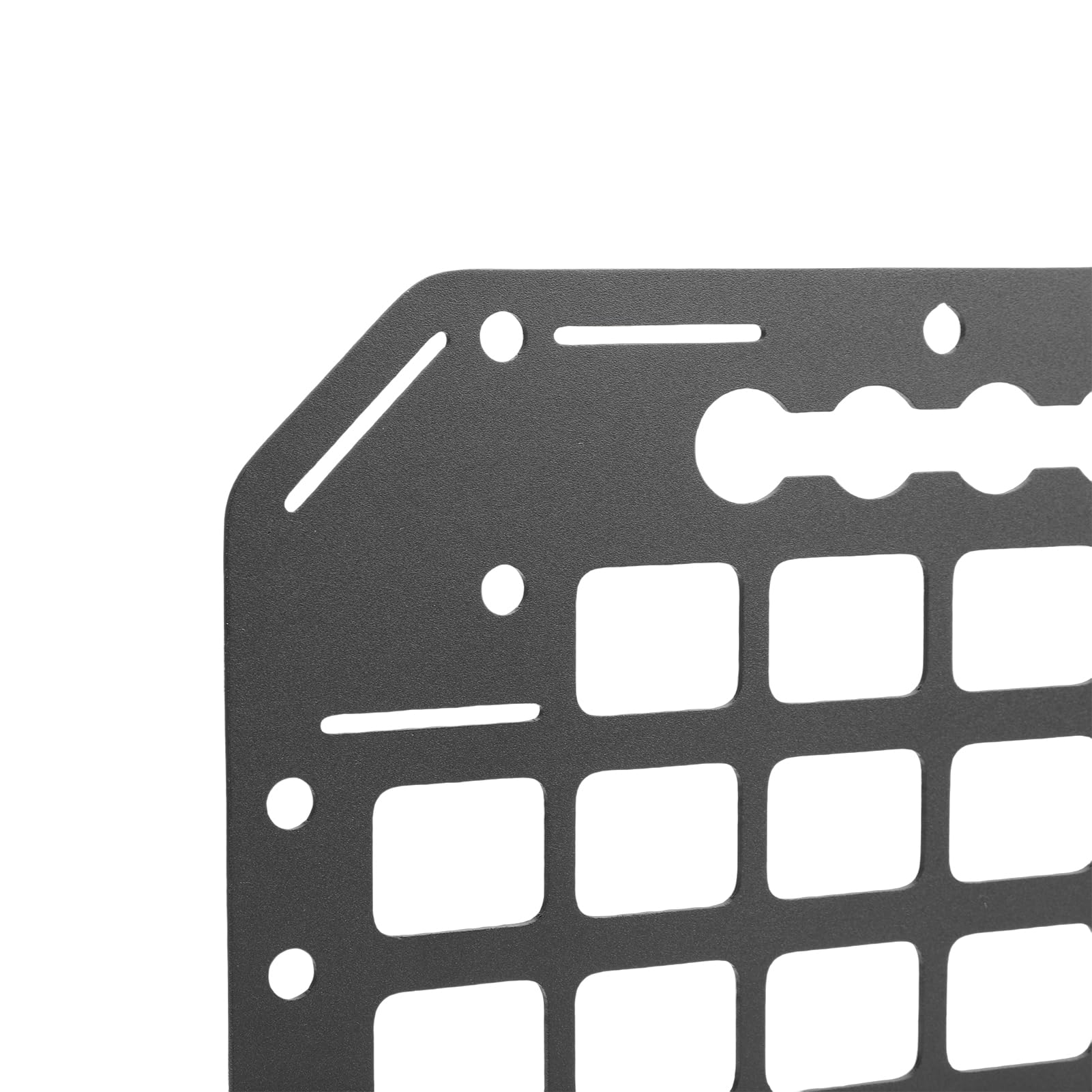 Pannello Molle per Pianale Laterale in Alluminio per Camion 489x267x2mm con Binario a L, Pannello di Ricambio per Pianale di Veicolo per Camion, Organizer per Carico con Cinghie e Fibbie