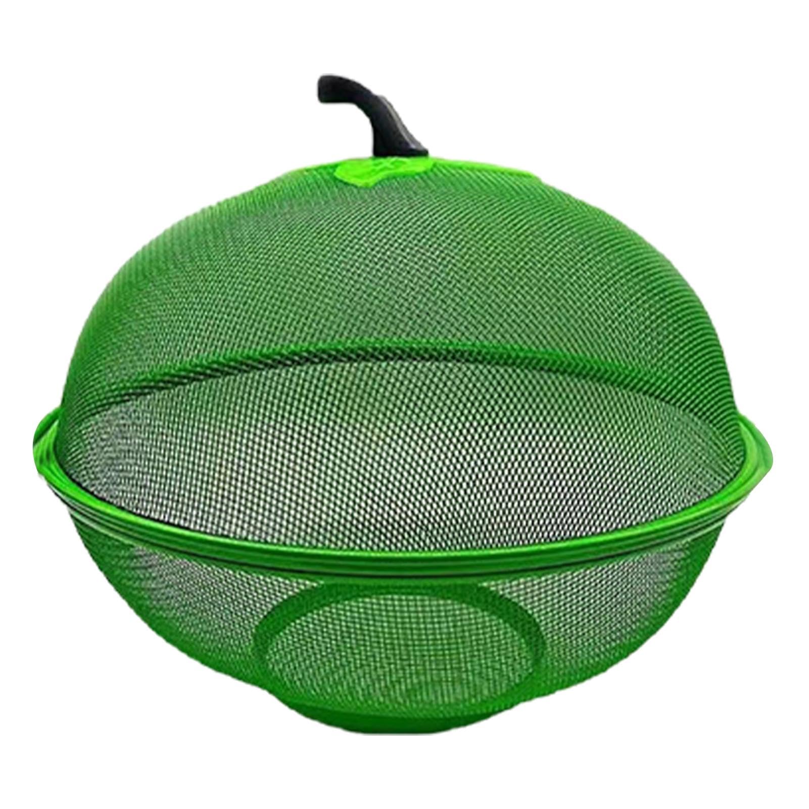 GLANSI Mesh Fruit Basket With Lid | Countertop Wire Fruit Bowl | Shaped Fruit Basket | Reusable Fruit Holder Bowl | Vegetable Strainer Kitchen Accessories For Kitchen Food Vegetable