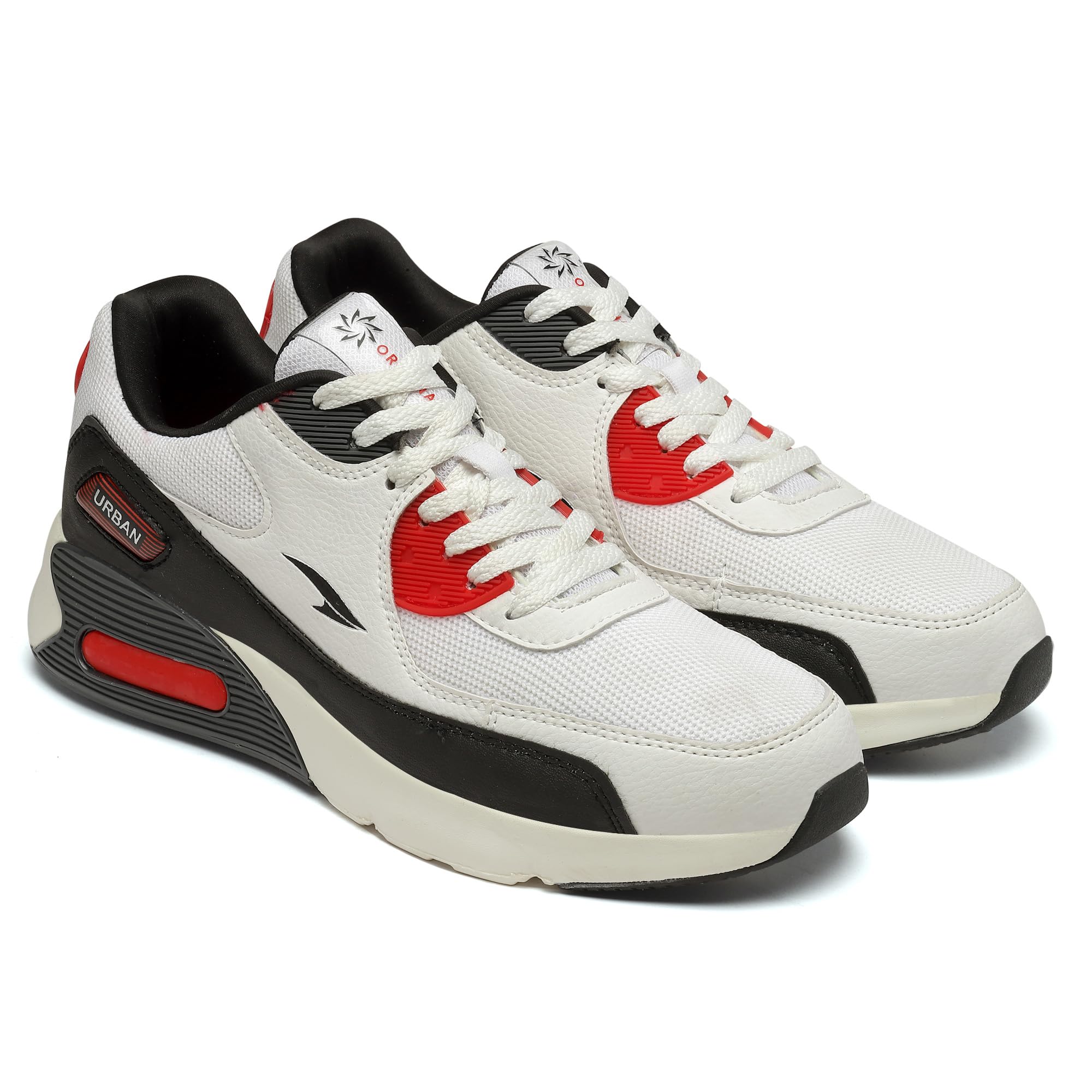 ASIAN Mens Sports & Casual Shoes with Max Cushion Technology with Memory Form Sneaker Shoes for Men & Boys | Chrome-02 & Urban-06 White Black RED (B0CVGQ8BCH) Amazon Price History, Amazon Price Tracker
