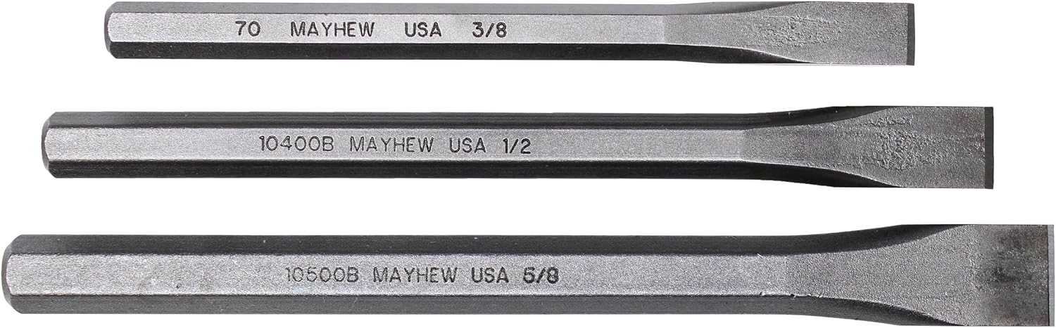Mayhew Select 89062 Carded Cold Chisel Set, 3-Piece image 3
