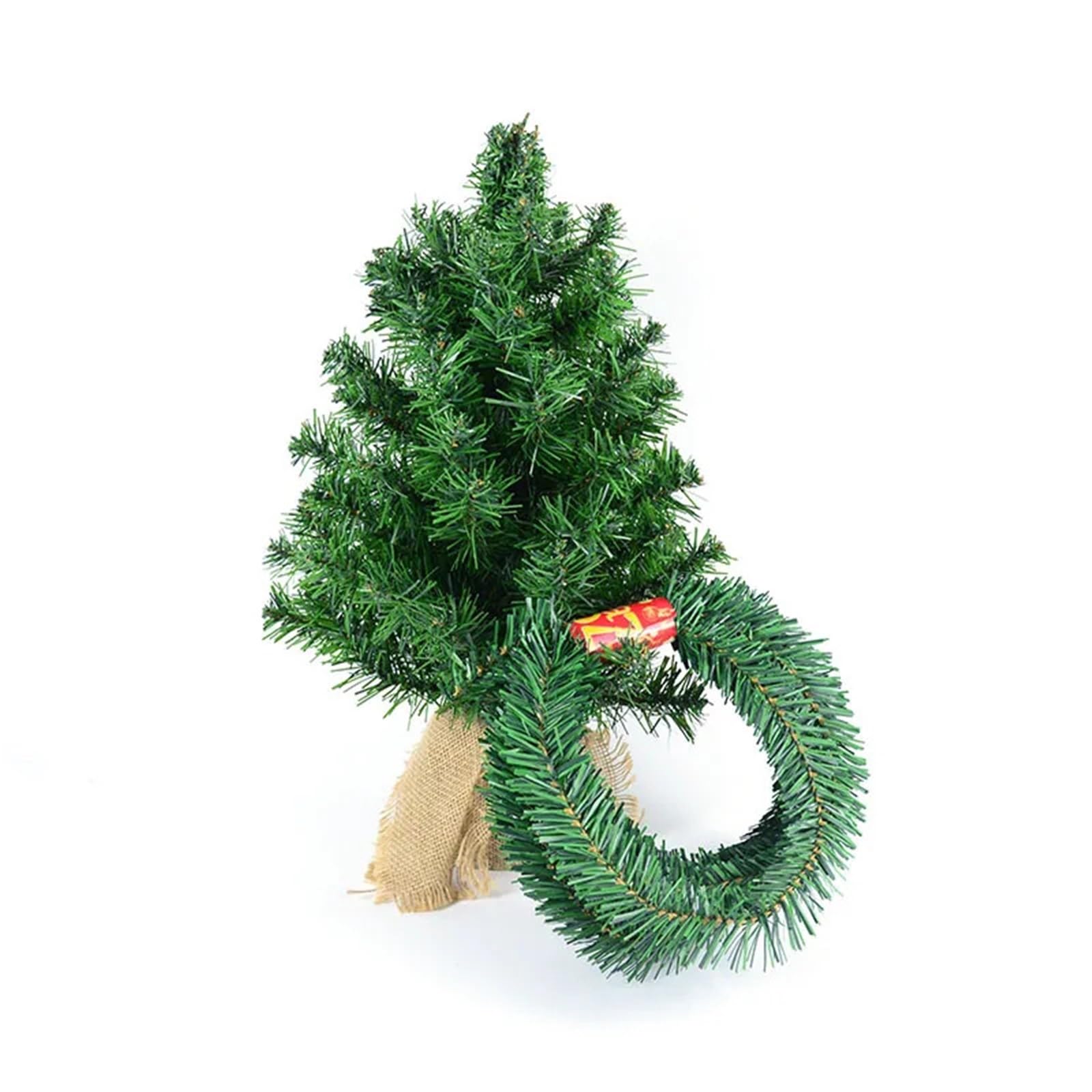 Weihnachtsgirlande 5,5 m Kiefern-Weihnachtsgirlande, dekorativ, grün, künstlicher Weihnachtsbaum, Rattan-Banner, Party-Kunststoff-Anhänger, Lametta-Hängedekoration(3pcs)
