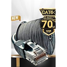 MN6 M108XF Cat6 FTP Ethernet Kablosu 70 Metre D  Mekan UV Korumal , Parazit  nleyici,  ift Katmanl  PE+PVC Koruma, 23AWG 0.60mm RJ45  nternet Kablosu
