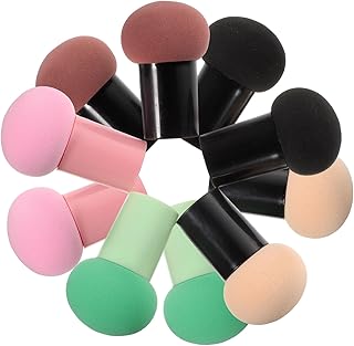 10pcs Mushroom Shape Makeup Powder Puff Dual-...