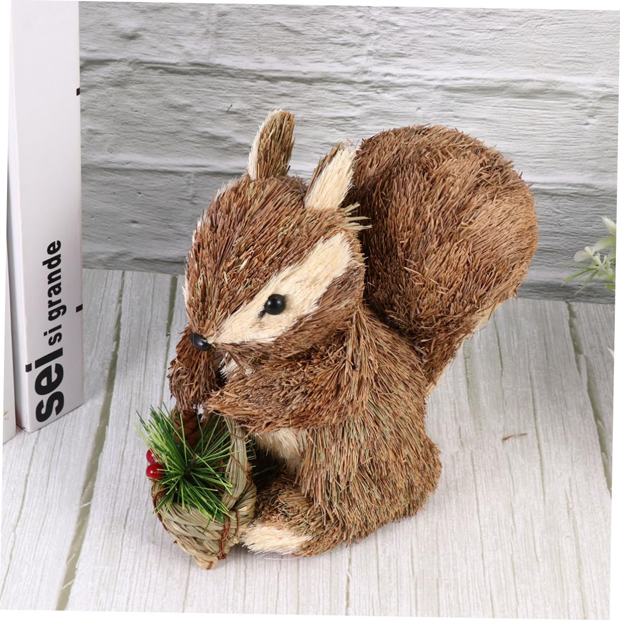 BESPORTBLE 2pièces Écureuil Décoratif pour Noël Ornamental Squirrel Figurine pour Décor De Maison Et De Fête