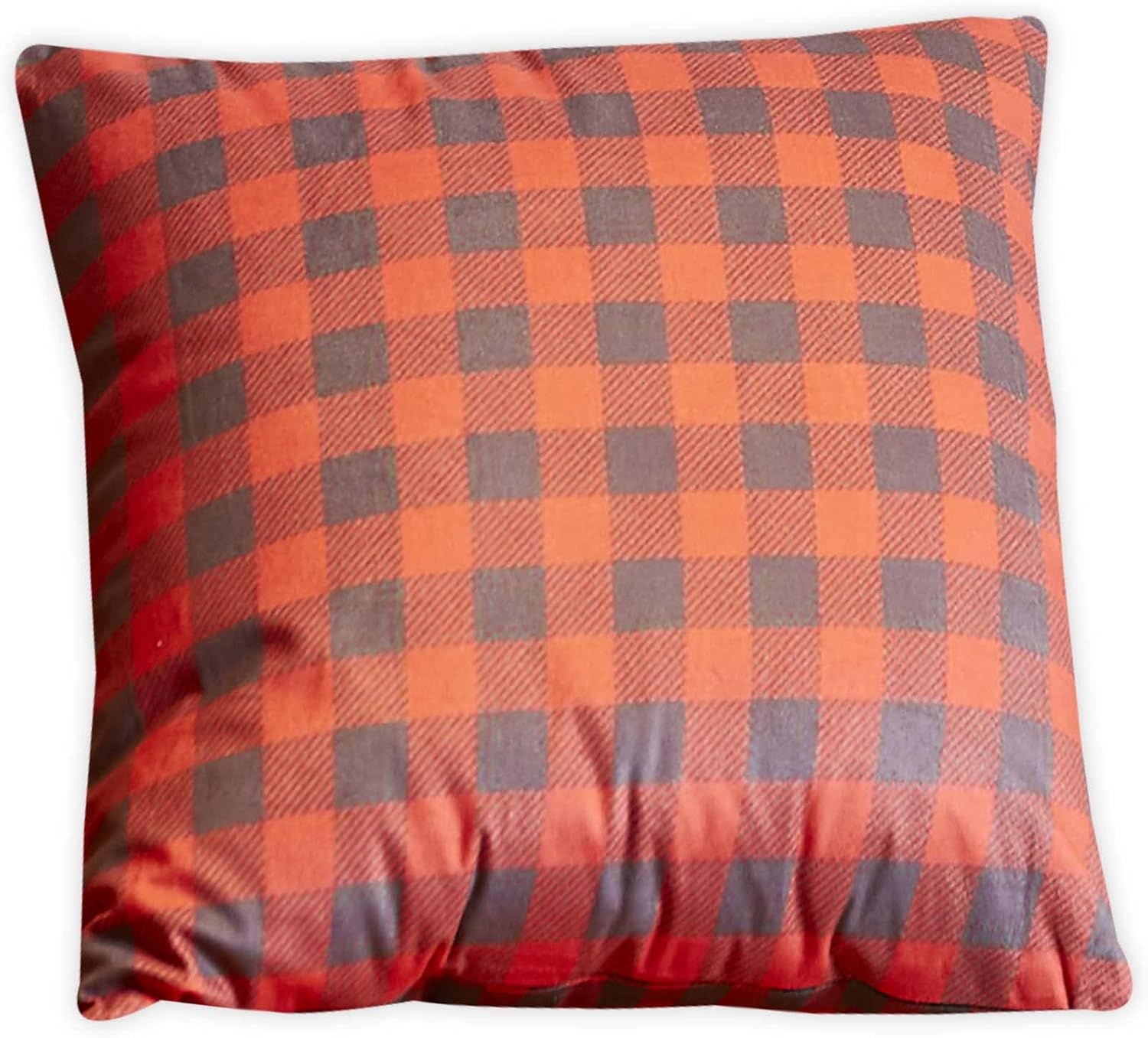 VIRAH BELLA Throw Pillow Buffalo Check - 18" x 18" Decorative Accent Pillow - Cabin & Farmhouse Couch Décor