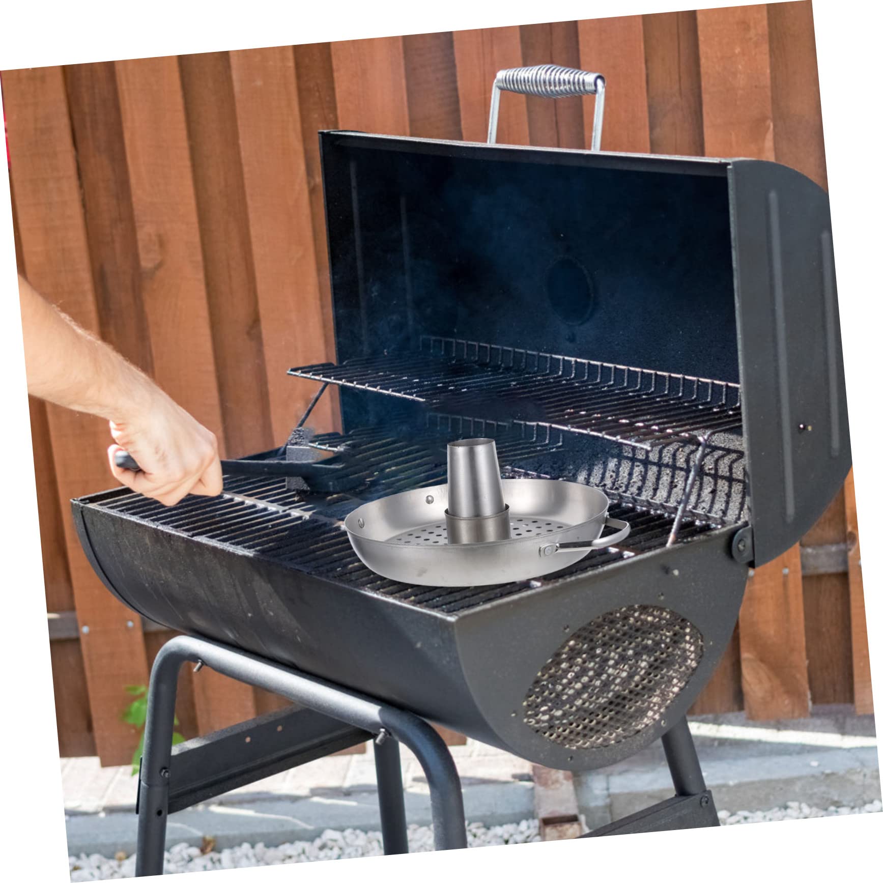 Abaodam Supporto per Arrostire Pollo in per Pollo e Tacchino Facile da Montare e Usare per Barbecue e Casa