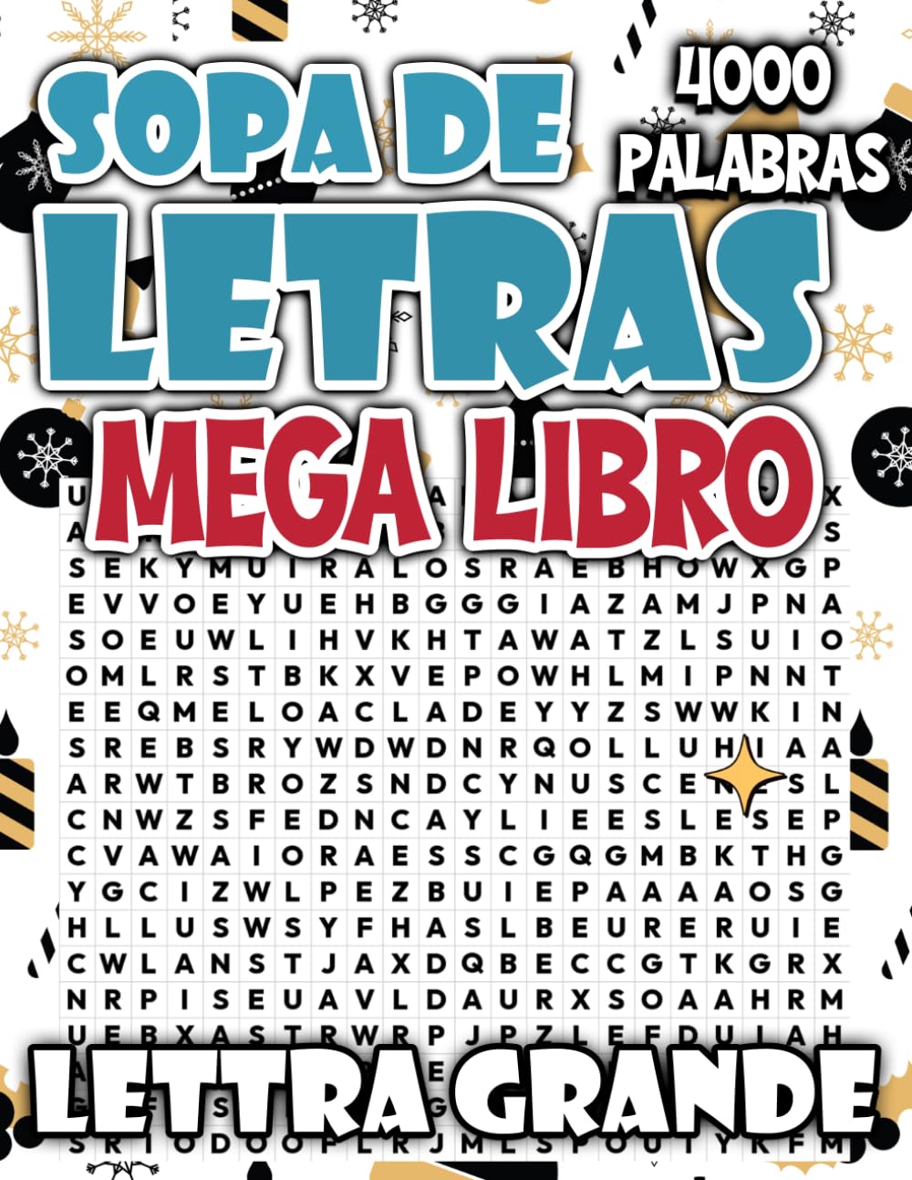 Mega Libro de Sopas de Letras: 4000 Puzzles en Letra Grande