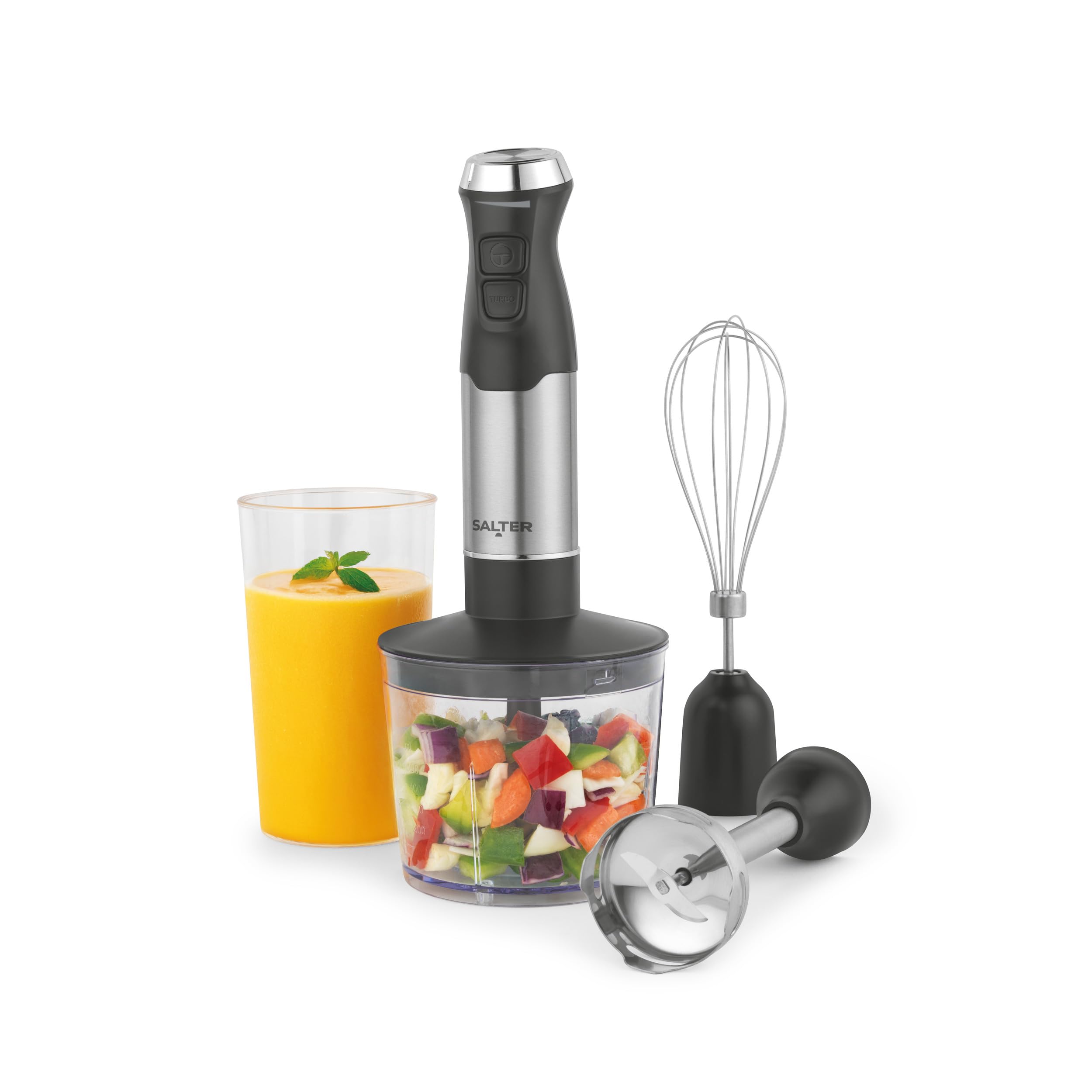 Salter 3-In-1 Hand Blender Set, 600W, Variable Speed