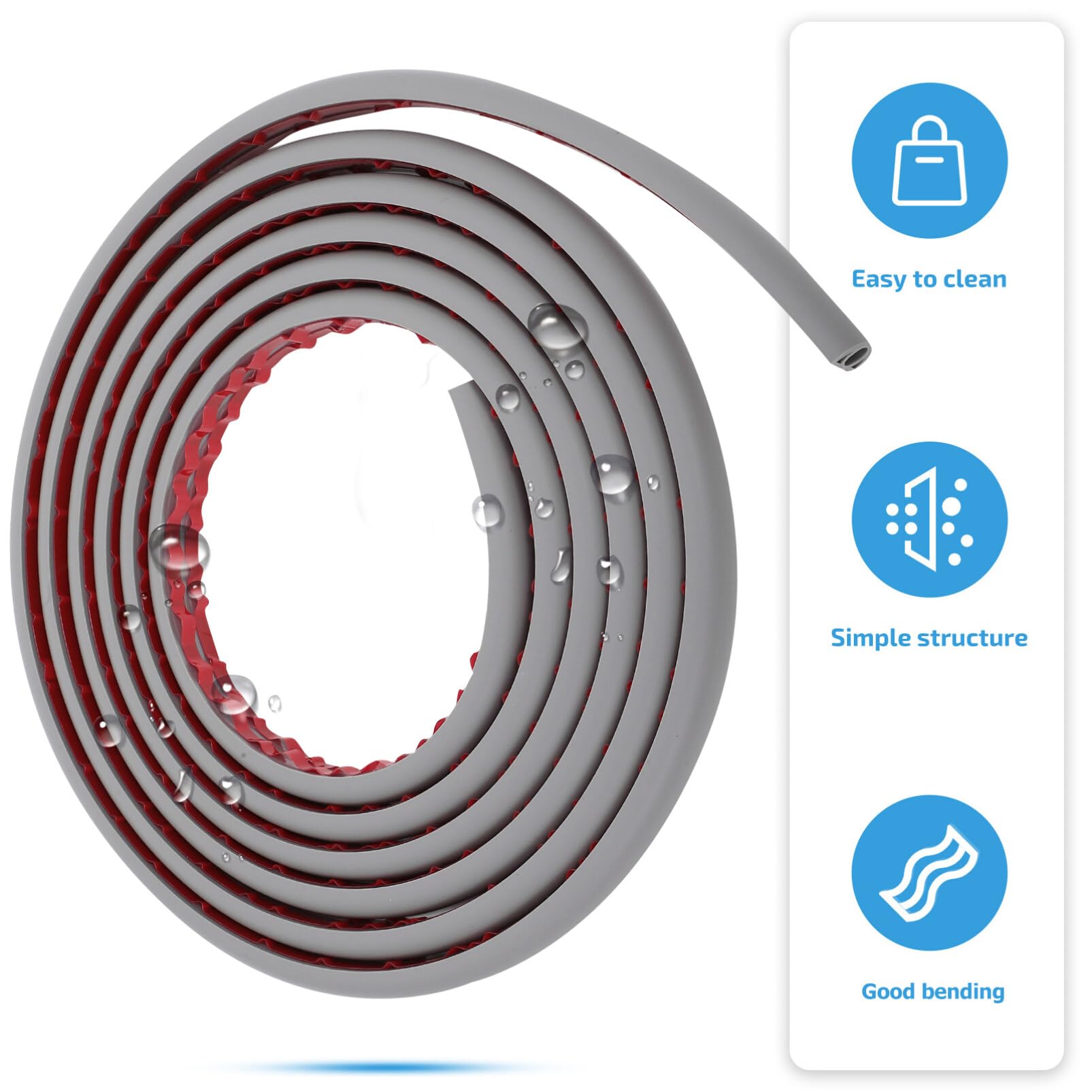 Housoutil Conducto de Protección del Cable de Tierra Gris Organizador de Cables para Oficina Canal para Cableado de Metros para TV