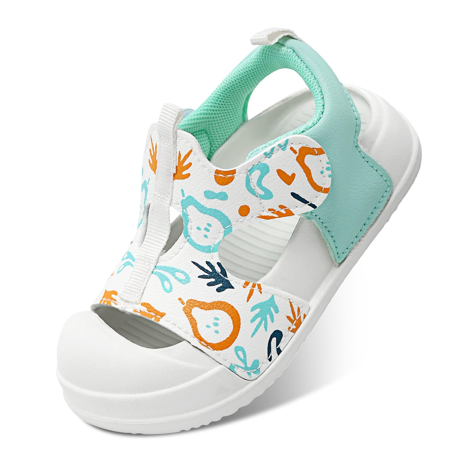 MK MATT KEELY Girls Boys Sandals Toddler Summer Closed Toe Athletic Sandals Kid Adjustable Non-slip Outdoor Sandal Lightweight Beach Shoes