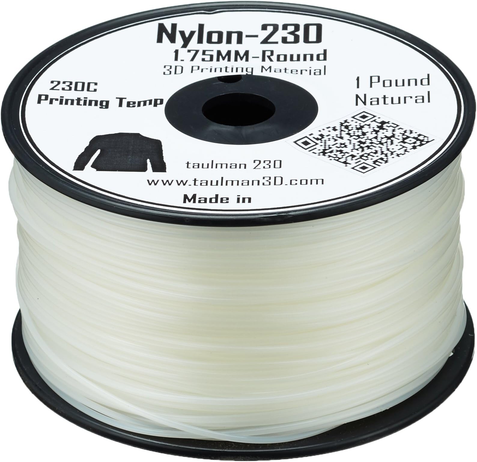 Taulman 10663 Print Filament, Nylon 230, 450 g, 1.75 mm