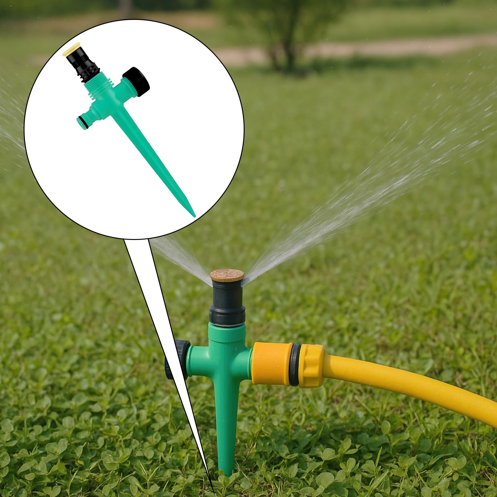 4 Aspersores De Jardín Ajustables Con Rotación De 360 Grados, Sistema De Riego Automático Para