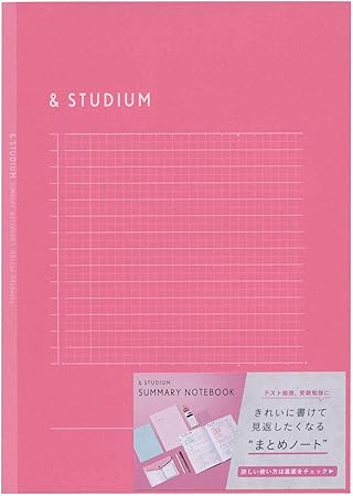 Amazon Summary ノートブック A5 ピンク 方眼ノート まとめノート かわいい Gsa5 01 ノート 文房具 オフィス用品