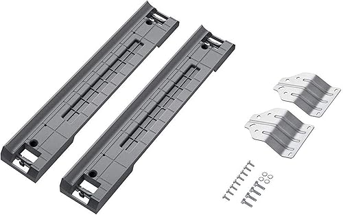 Miniatura 2 de Samsung SKK8K - Kit de apilamiento de 27 pulgadas y almohadillas antivibración para lavadora Ideaworks JB6368, paquete de 1, negro, 4 unidades