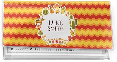 Fiesta - Cinco de Mayo Vinyl Checkbook Cover (Personalized)