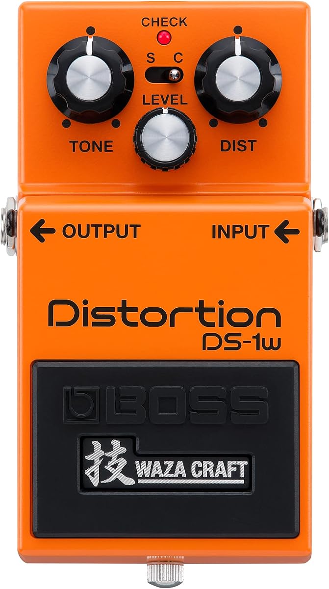 Pedal de distorsión Waza Craft de edición especial BOSS DS-1W para la mejor experiencia de tono BOSS | Mejorado con dos modos para una mayor gama tonal | Sonido Legendario para Guitarra Eléctrica y Todo Tipo de Música | Para la experiencia BOSS Tone, mejorada con dos modos para obtener más rango tonal