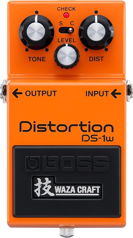 Pedal de distorsión Waza Craft de edición especial BOSS DS-1W para la mejor experiencia de tono BOSS | Mejorado con dos modos para una mayor gama tonal | Sonido Legendario para Guitarra Eléctrica y Todo Tipo de Música | Para la experiencia BOSS Tone, mejorada con dos modos para obtener más rango tonal