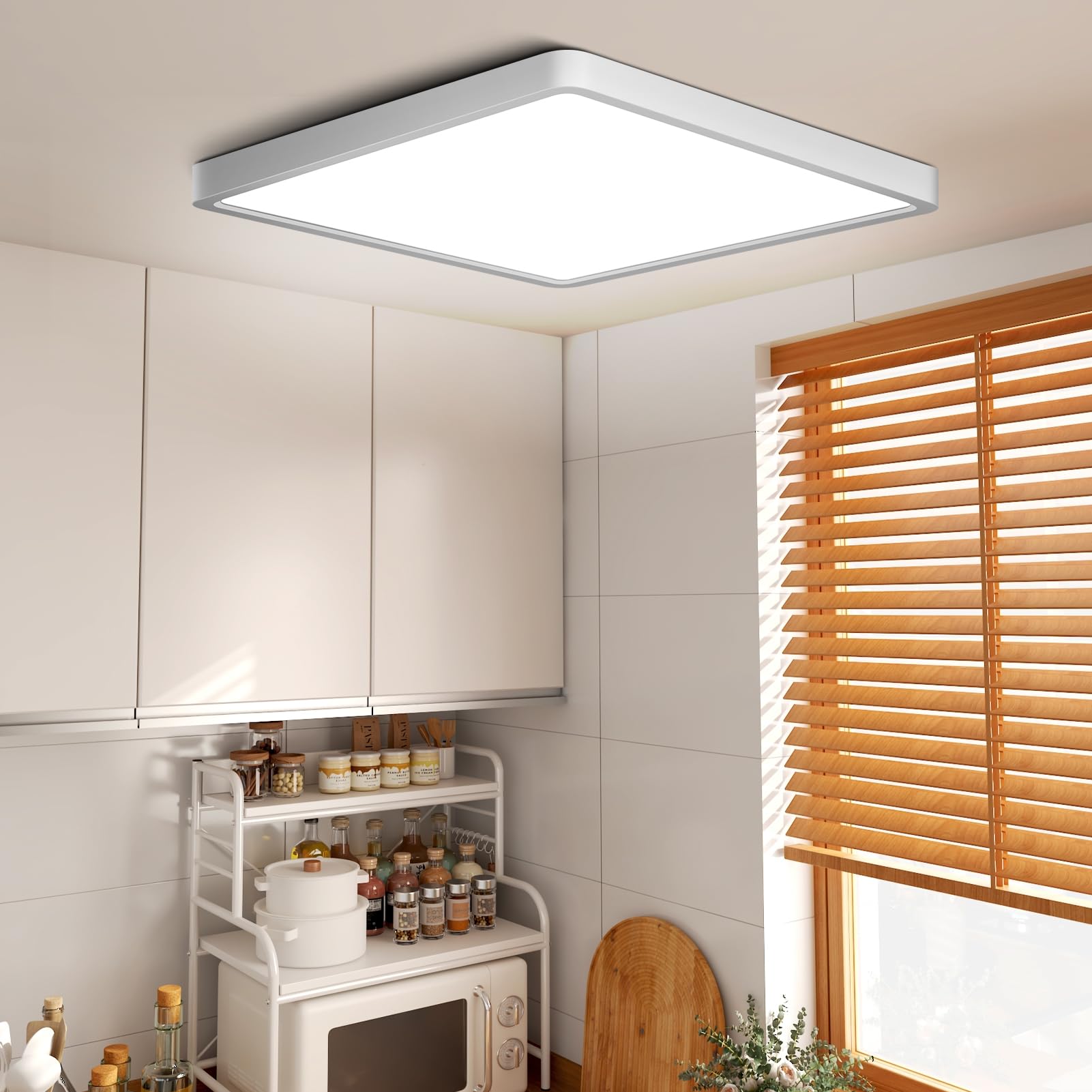 9Inch 18W Square LED Ceiling Light Fixtures Flush Mount 2800K Warm White LED Ceiling Lamp Surface Mount Modern