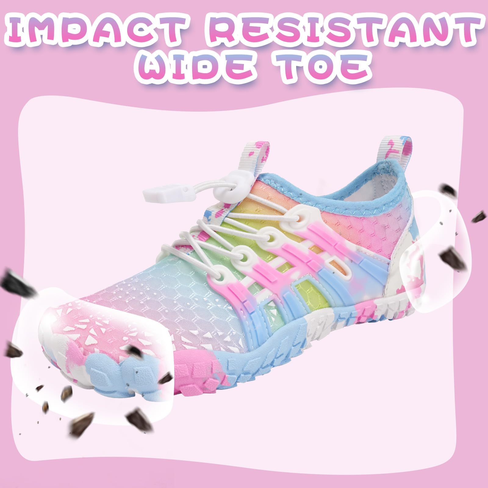 WateLves Barfußschuhe Kinder Barfussschuhe Wasserschuhe Junge Mädchen Badeschuhe Barfuß Schuhe Schwimmschuhe Aquaschuhe Schnell Trocknend Strandschuhe rutschfeste