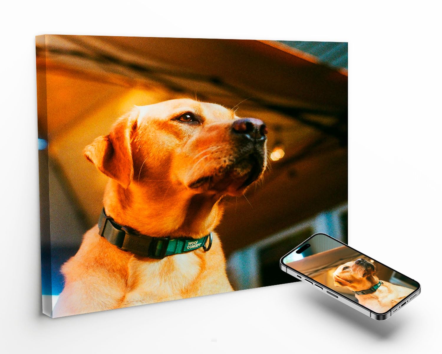 LIENZODECOR Cuadro Personalizado con tu Foto | 40 x 60 cm | 20 Tamaños Disponibles | 100% Personalizable | Bastidor de Madera | Regalo para Bodas, Cumpleaños, San Valentín