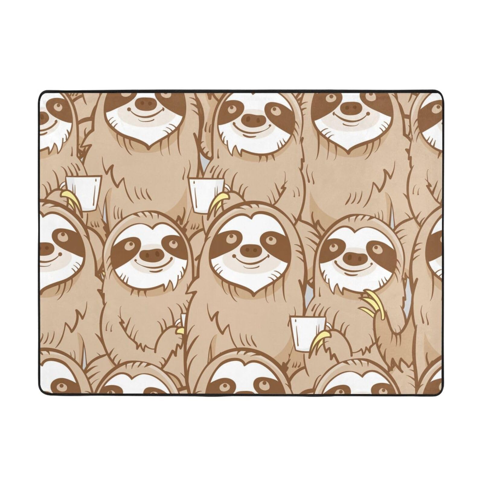 Tapis flanelle paresseux pour réchauffer les pieds froids des enfants en chambre