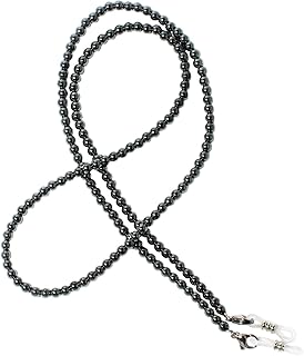 حامل نظارات امان بالوان قوس قزح من العقيق الطبيعي والجمشت وعين النمر والامازونيت والكوارتز واللازورد والمالاكيت بجهاز تحكم عن بعد, الهيماتايت