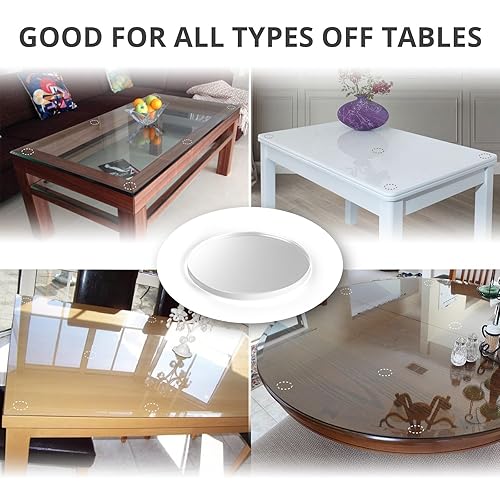 Miniatura 43 de X-Protector Parachoques para puerta de gabinete, 100 unidades, parachoques transparentes de silicona de 1/2 pulgada, parachoques ideales