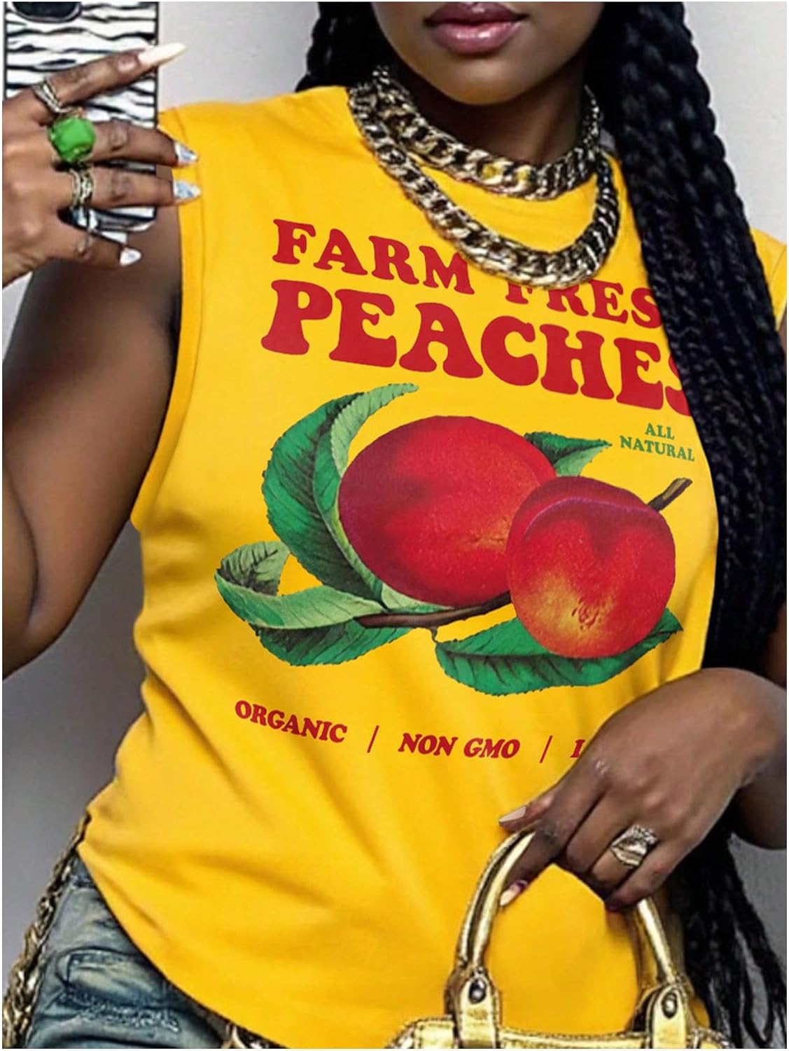 WDIRARA Women's Plus Size Letter Print Graphic Tank Top Vacation Crew Neck Sleeveless Tops - Image 3