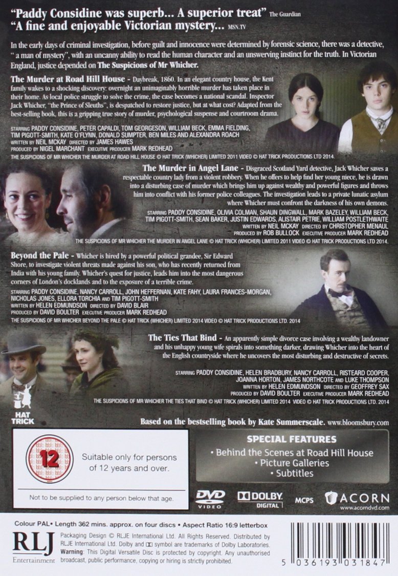 The Suspicions of Mr Whicher - The Complete Collection [DVD] [Edizione: Regno Unito]